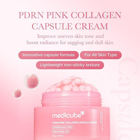 Medicube Salmon DNA PDRN Pink Collagen Capsule Cream