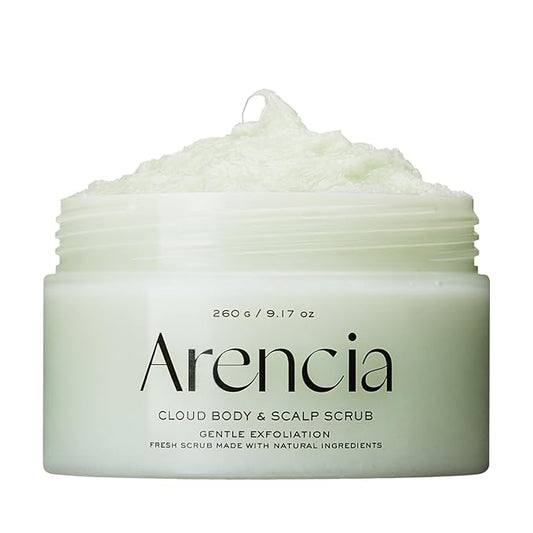 Arencia Fresh Cloud Sea Salt Body & Scalp Scrub (Green)