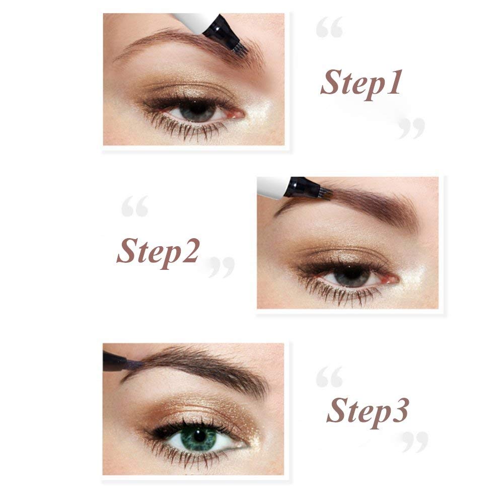 iMethod Eyebrow Pen - iMethod Eyebrow Pencil with a Micro-Fork Tip Applicator Creates Natural Looking Brows Effortlessly and Stays on All Day, Dark Grey